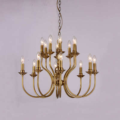 卡莎图9月家装特惠 D0540全铜蜡烛吊灯，点亮典雅家居生活